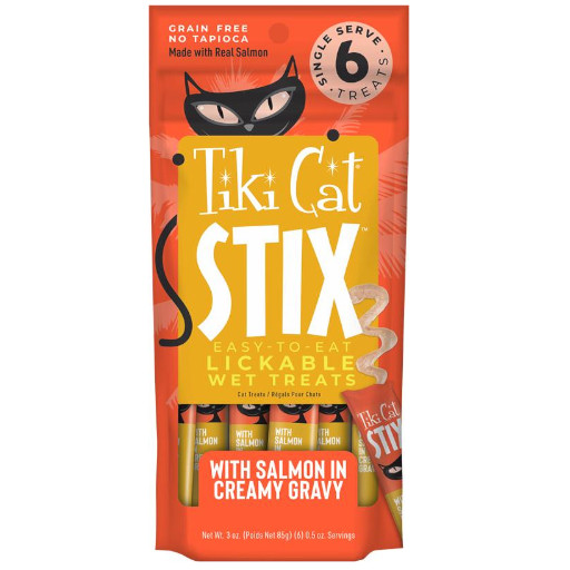 TIKI CAT STIX SALMAO AO MOLHO 6 SACHES
