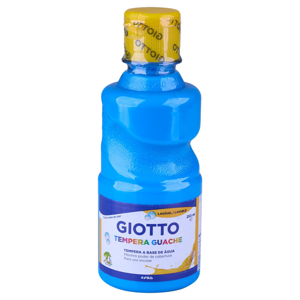 Tinta Guache Tempera Giotto Azul Celeste 250ml - Home & Living