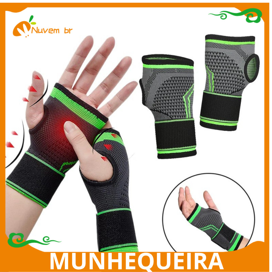 Munhequeira Mão Punho Pulso Órtese Ortopedica tala Tendinite Estabilizadora para Ambas as mãos