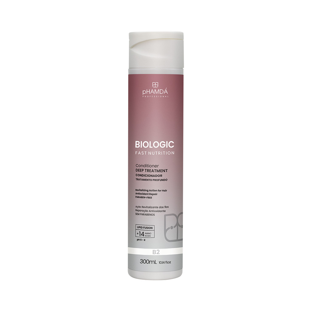 Condicionador Profissional Biologic Fast Nutrition 300ml Tratamento Profundo pHAMDÁ