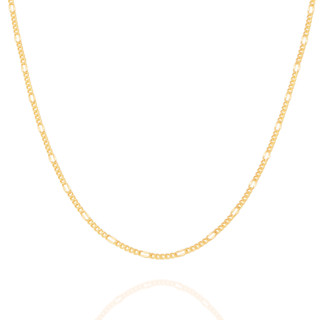 Cordao rommanel mascullino Formado Por Corrente Batida 5X1 Fio 0,40 Mm . Med 60 Cm em Oferta na Shopee