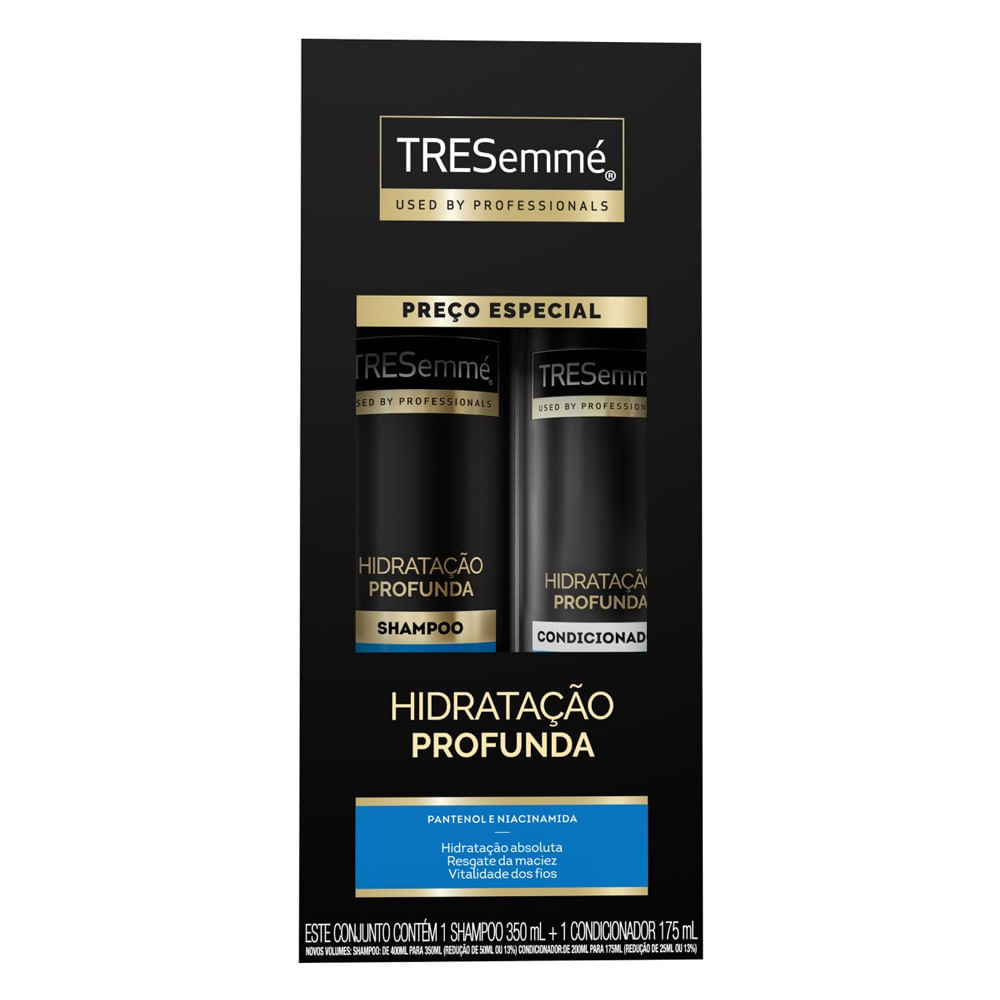 Tresemmé Hidratação Profunda Shampoo 350ml e Condicionador 175ml - Beauty