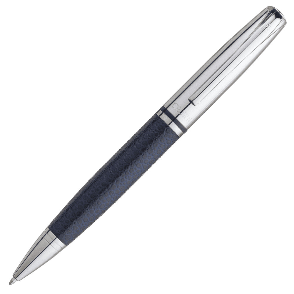 Caneta Crown Personalizada Metal King Couro Esferográfica em Oferta na Shopee