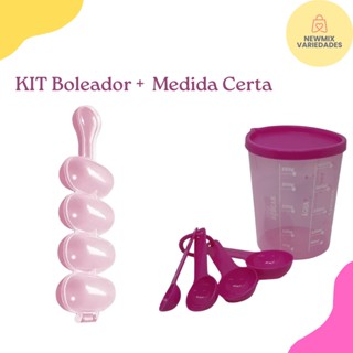 Kit Confeitaria Rosa – Boleador + Medidor Certa Injetemp – Doces e Precisão - NEW em Oferta na Shopee