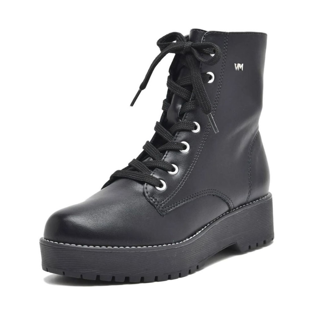 Bota Coturno Feminina Cadarço Tratorada Via Marte 004-001