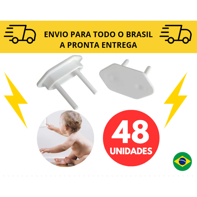 Protetor para bebês / protetor de tomada / segurança infantil / choque elétrico