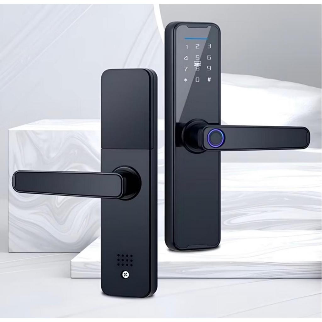 Fechadura Digital Eletrônica 4 em 1 Com Biometria Bluetooth Chave Tag Senha Touch Qualidade