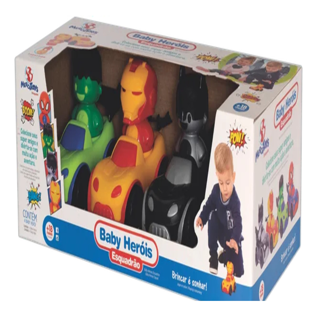 Esquadrão Baby Herois Batman Homem Aranha Homem Ferro Hulk