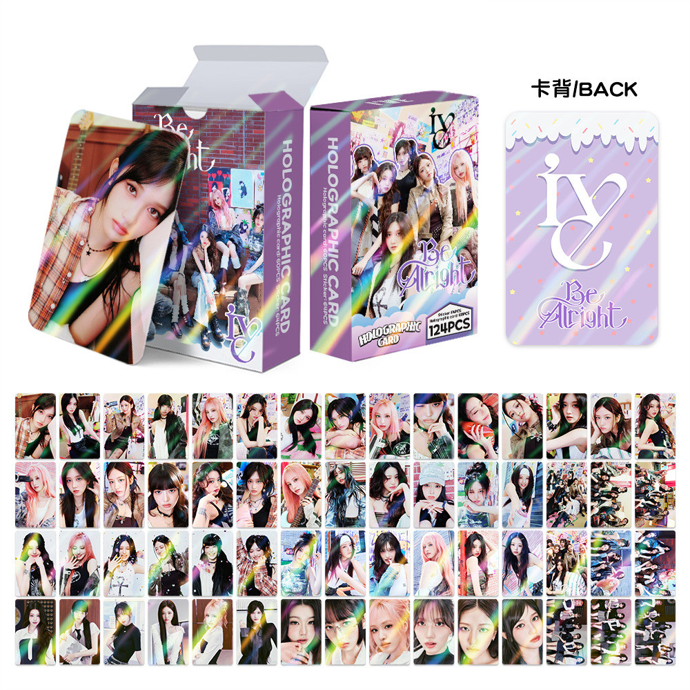 50-119pcs IVE Hologram Laser Lomo Cards 2024 Season's Greetings I'VE MINE Photocards WONYOUNG YUJIN LIZ LEESEO REI GAEUL Kpop Holographic Postcards em Oferta na Shopee