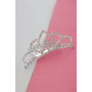 Coroa Pente de Princesa para Penteado Festa Infantil e Casamento