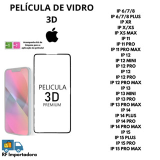 Película De Vidro 3D Temperado Para Iphone 7/8G 7/8 PLUS XS XR XS MAX 11 12 13 14 15 16 PRO MAX em Oferta na Shopee