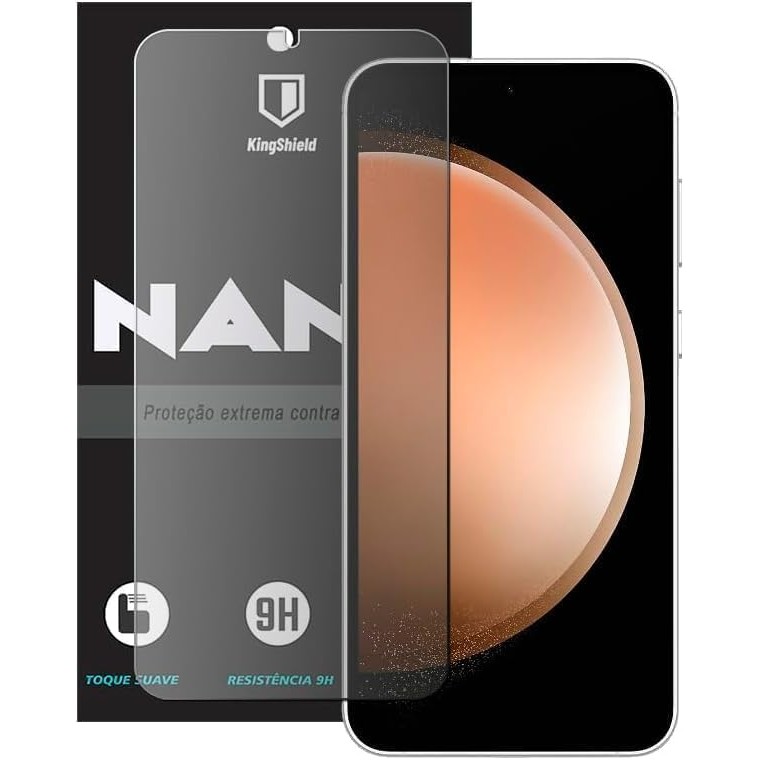 Película Galaxy S25 6.2 Kingshield Nano Vidro Clear Anti-Risco Celular Smartphone Alta Transparência
