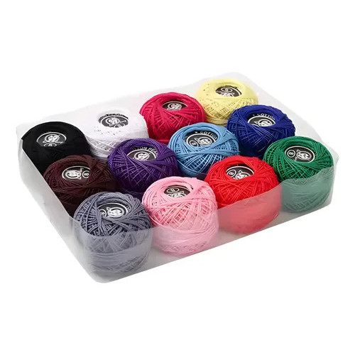 Kit Linha Crochê Fina 12unidades Toalhinhas E Bicos Sortidas costura bordado em Oferta na Shopee