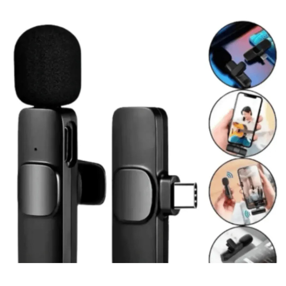 Microfone de lapela Profissional Duplo 2.4G BM-221