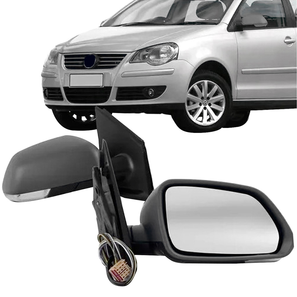 Par Retrovisor Polo 2007 2008 2009 2010 2011 2012 Elétrico Com Pisca Com Aquecedor