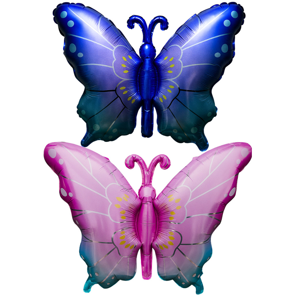 Balão Metalizado de Borboleta com Asas Aberta Colorida em Oferta na Shopee