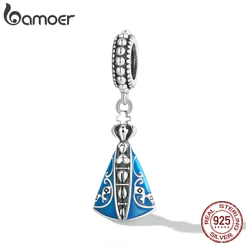 Bamoer 925 Sterling Silver Charms Elementos Religiosos Pingente Fatima's Hand Accessories SCC2238