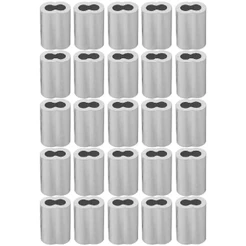 Kit Prensa Para Cabos de Aço 1/8'' - 11,0003 (Com 25 Unidades) - Nord