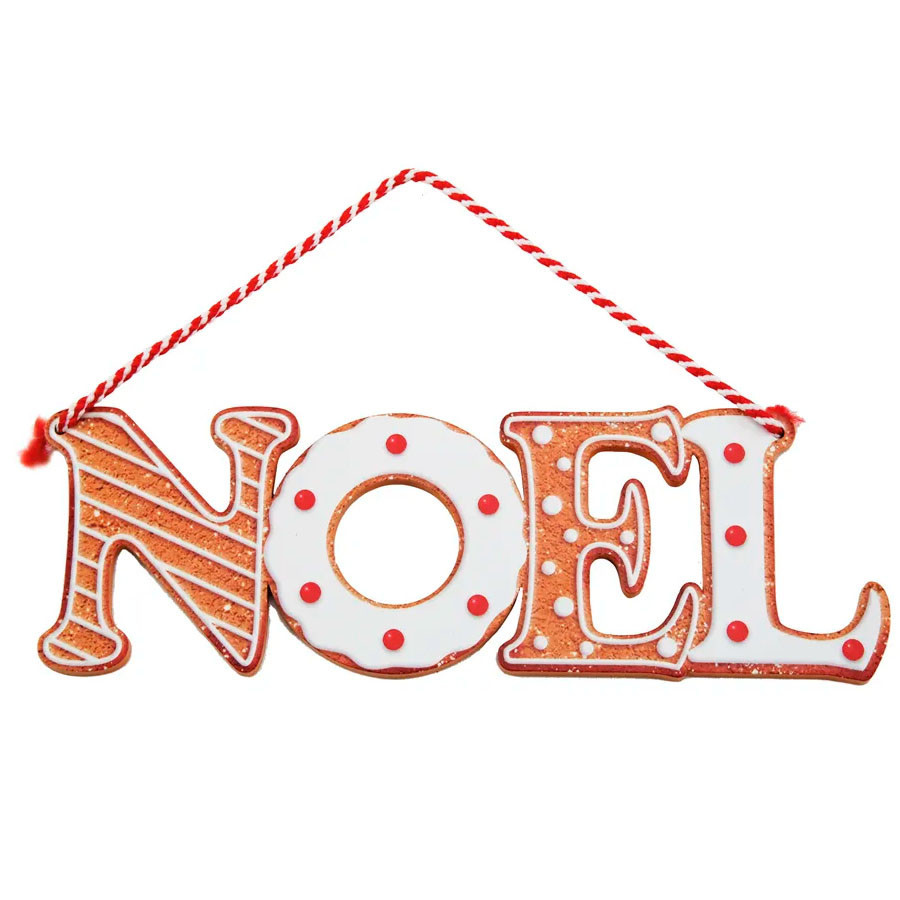 Enfeite Decorativo de Natal - Placa de Pendurar Noel - 23cm - 1 unidade - Cromus - Rizzo em Oferta na Shopee