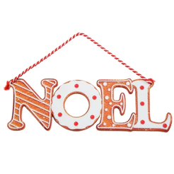 Enfeite Decorativo de Natal - Placa de Pendurar Noel - 23cm - 1 unidade - Cromus - Rizzo