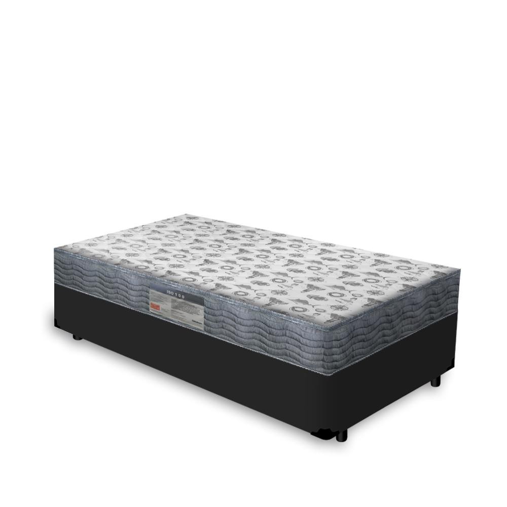 Cama Box com Colchão de Espuma D33 Ortobom Iso 100 Solteiro 78cm em Oferta na Shopee