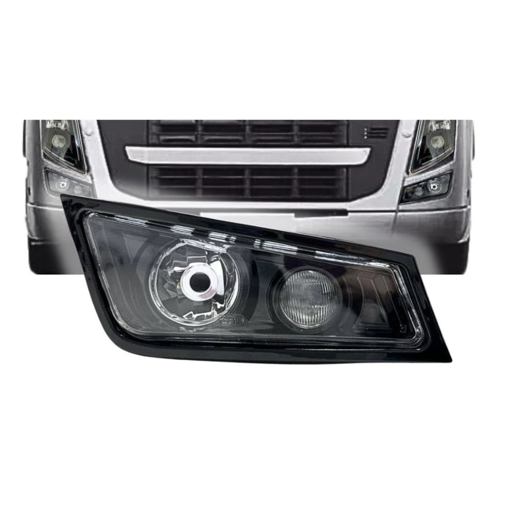 Farol Auxiliar Neblina Máscara Negra Para Volvo FM12 FH12 FH13 Após 2009 Lado Direito Nino 21297917