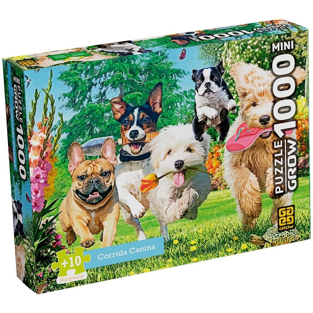 Mini Puzzle 1000 peças Corrida Canina em Oferta na Shopee