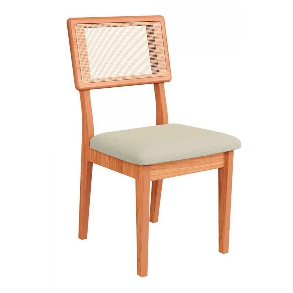 Cadeira Em Mdf Freijó Assento Estofado Césare Escuro Encosto Com Tela Dalla Costa em Oferta na Shopee