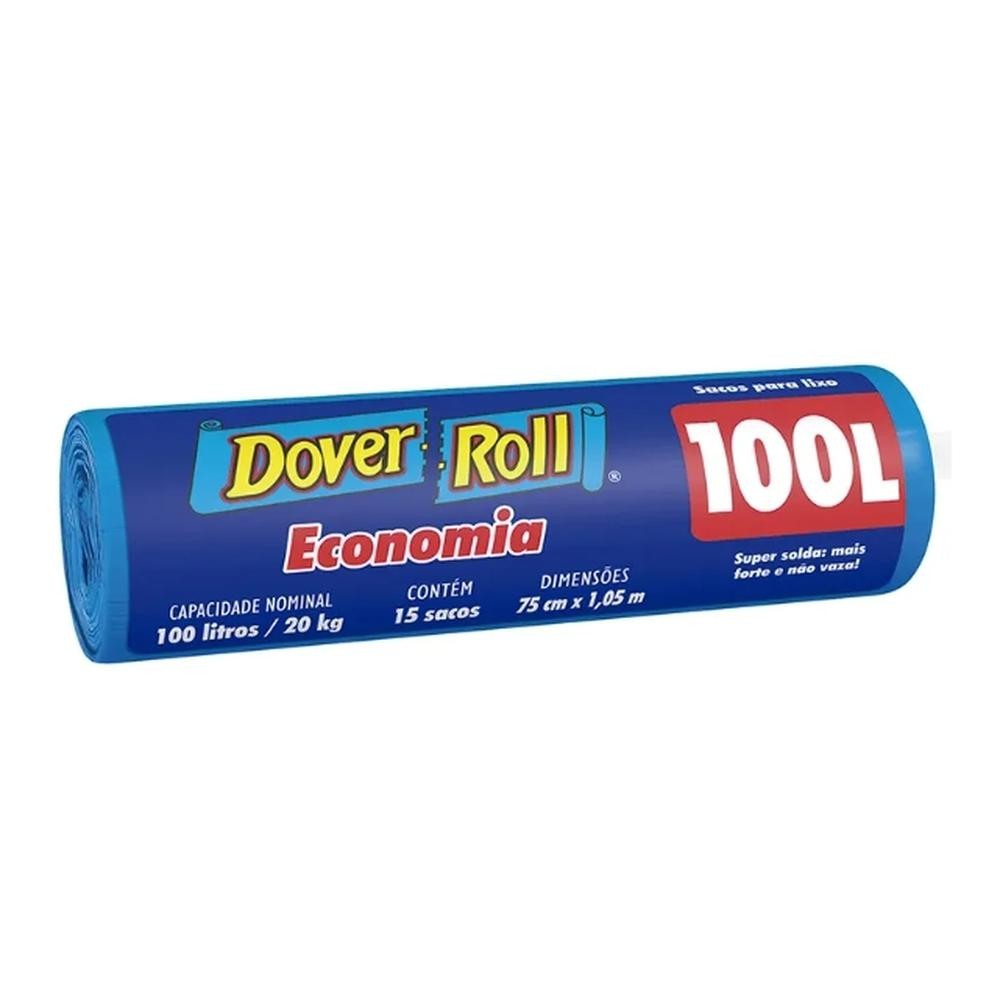 Saco P/ Lixo 100L Dover Roll Economia Azul em Oferta na Shopee