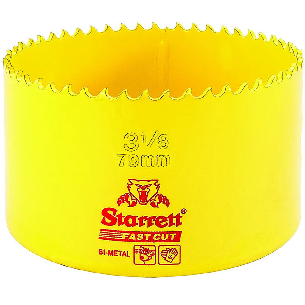 Serra Copo Fast Cut 79mm Starrett 3.1/8" Bi-Metal FCH0318-G em Oferta na Shopee