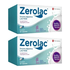 Kit 2 Zerolac Enzima Lactase 10.000 30 Caps Original Zero Açúcar