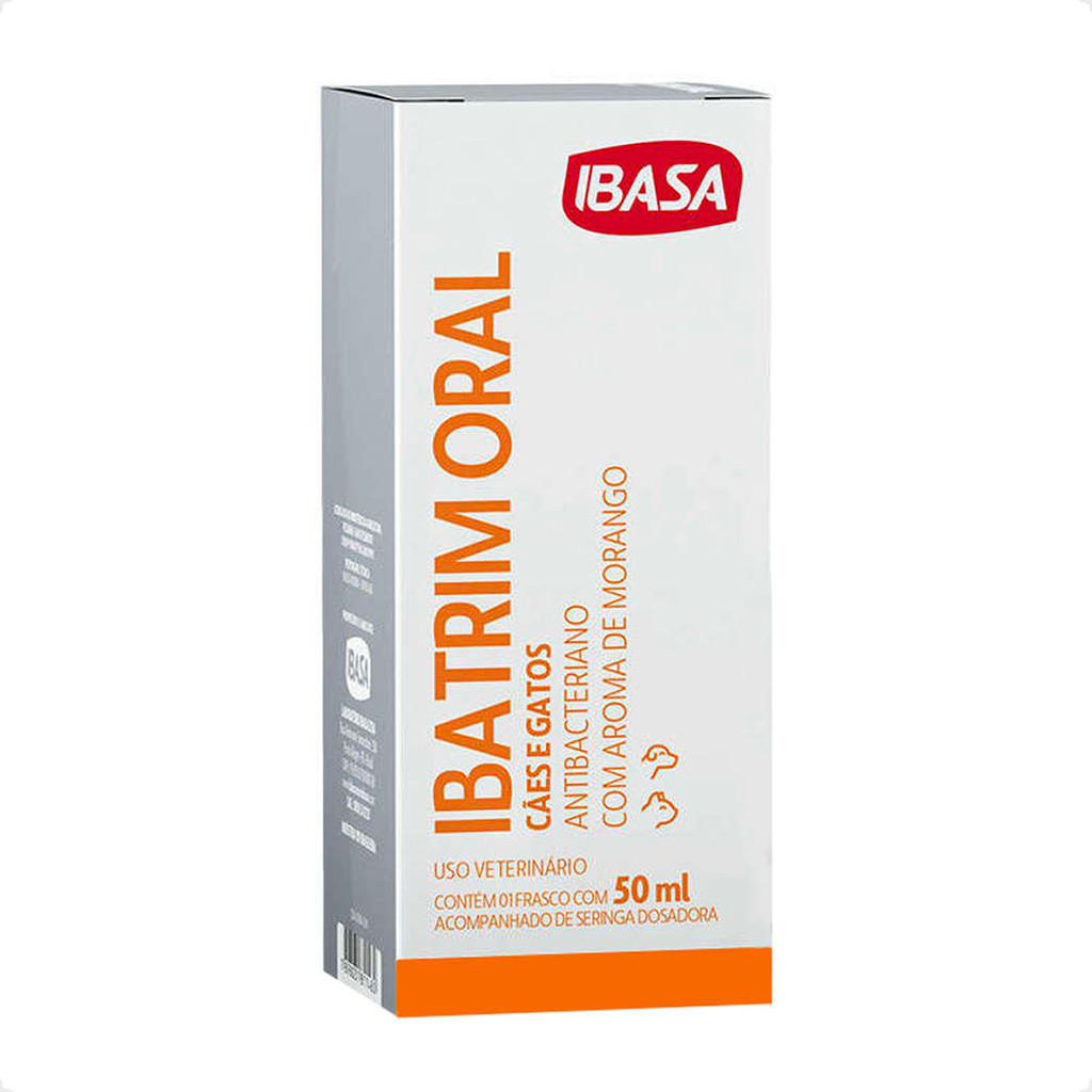 Ibatrim Oral Ibasa para Cães e Gatos - 50ml em Oferta na Shopee