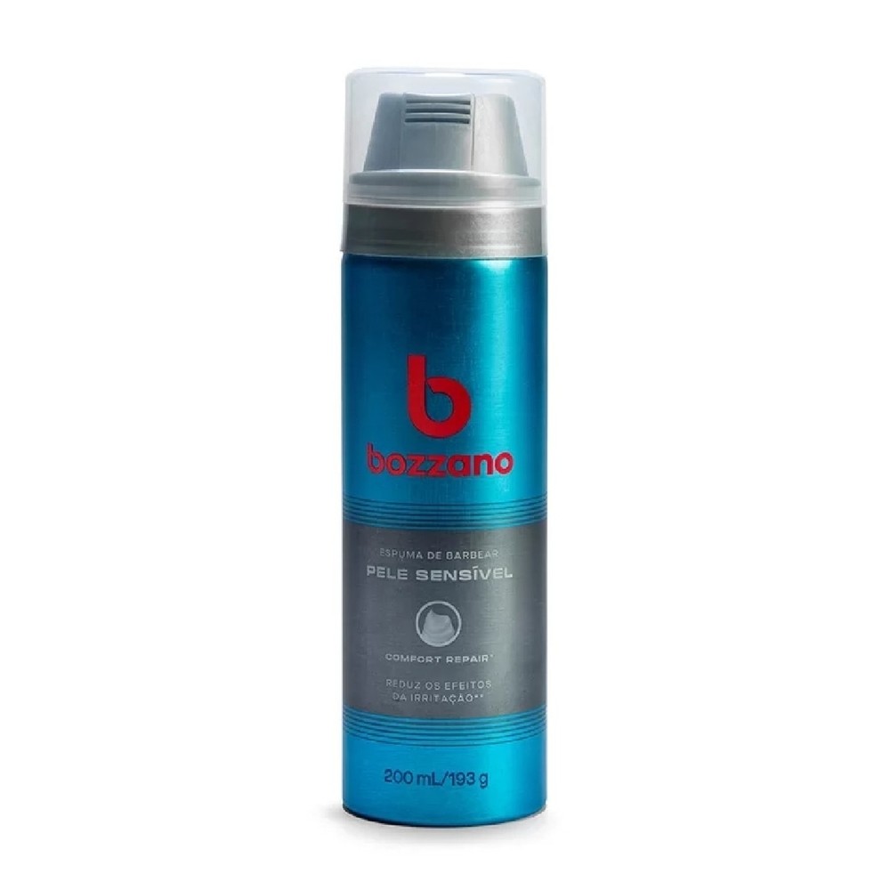 Espuma de Barbear Bozzano Pele Sensivel 200ml - Beauty