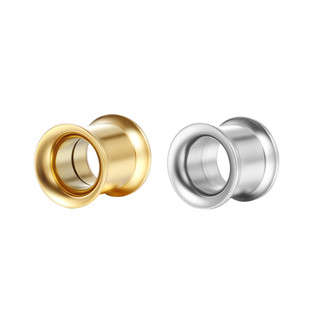 2PCS Kit Alargador de Orelha Aço Cirúrgico Liso em Oferta na Shopee