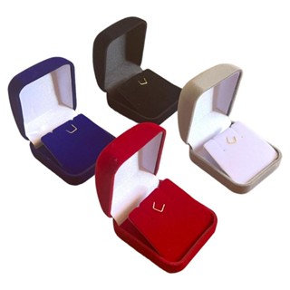 25 Estojos caixinha Veludo para anel brinco alianças 04 cores a escolher em Oferta na Shopee