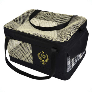 Bolsa Transporte Aéreo Pet Azul Linhas Aéreas - Preto