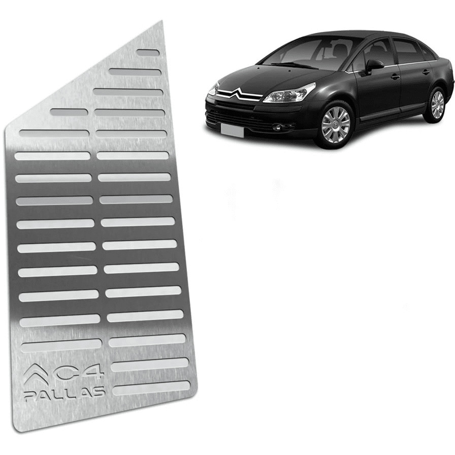 Descanso de Pé C4 Pallas 08/13 - Aço Inox em Oferta na Shopee