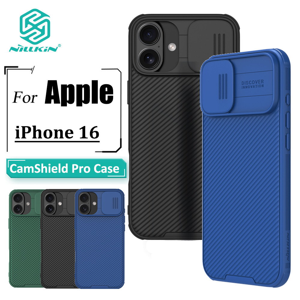 Nillkin CamShield Pro Capa De Telefone Para iPhone 16 Caso Proteção Deslizante De Câmera PC Rígido Traseira À Prova De C em Oferta na Shopee