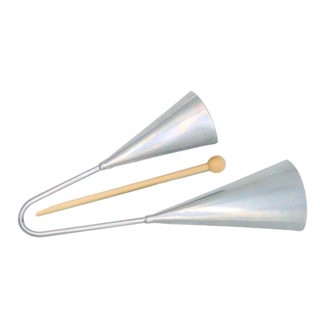 Agogô Duplo Cromado com Batedor Liverpool em Oferta na Shopee