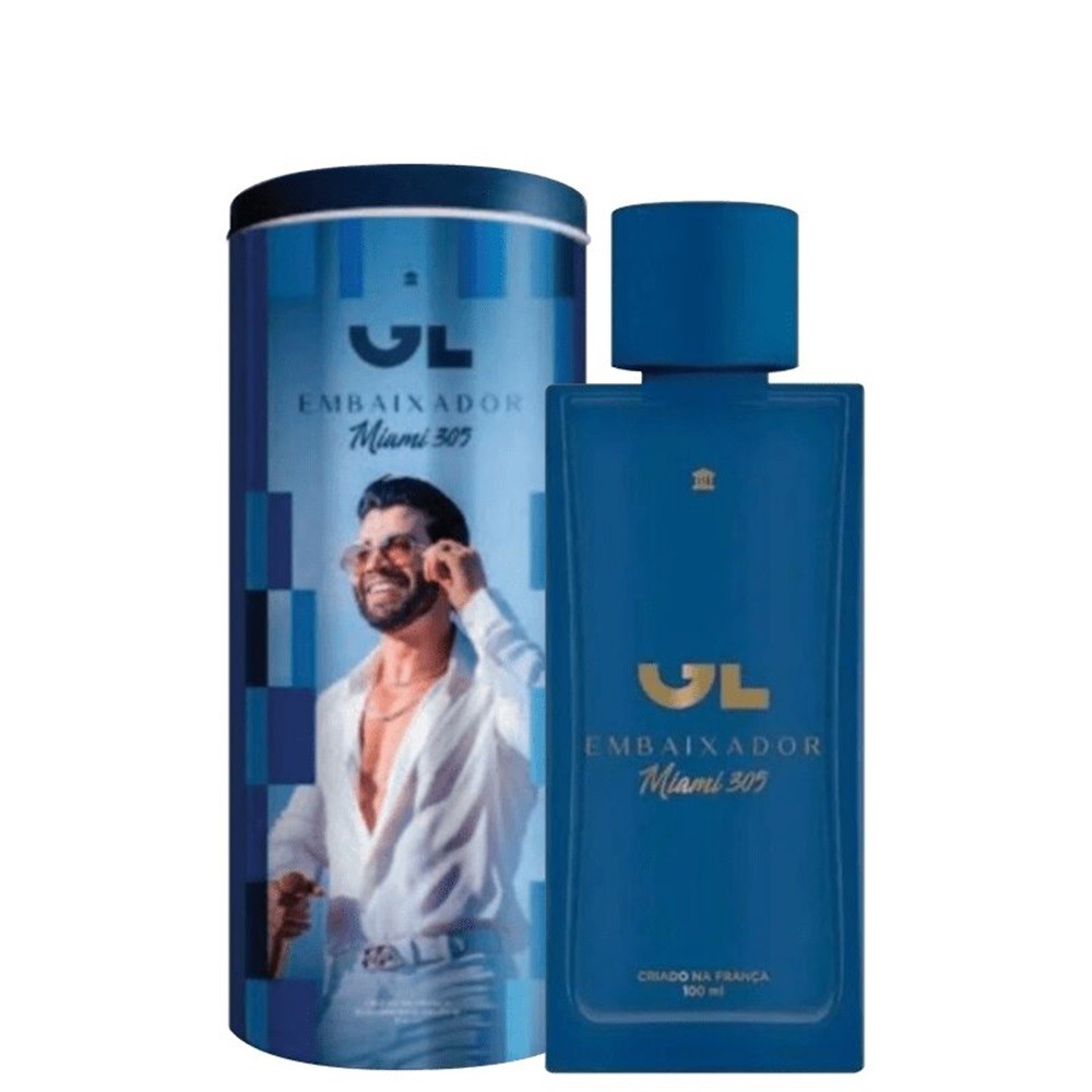 Perfume Gusttavo Lima GL Embaixador Miami 305 Deo Colônia Lata 100ml - Masculino
