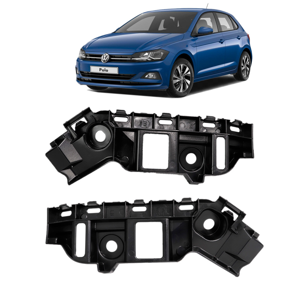 Suporte Guia Parachoque VW Polo 2018 Até 2021 Traseiro em Oferta na Shopee