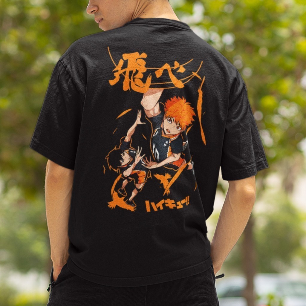 Camiseta Básica Anime Haikyuu Hinata Shoyo Fly High Manga - LANÇAMENTO - ENVIO IMEDIATO