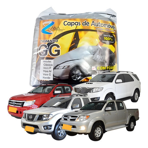 Capa Carro Gg Hilux Ranger S10 Forro Frente Teto Traseira