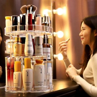 Organizador De Cosmético Maquiagem Acrílico Giratório 360º em Oferta na Shopee
