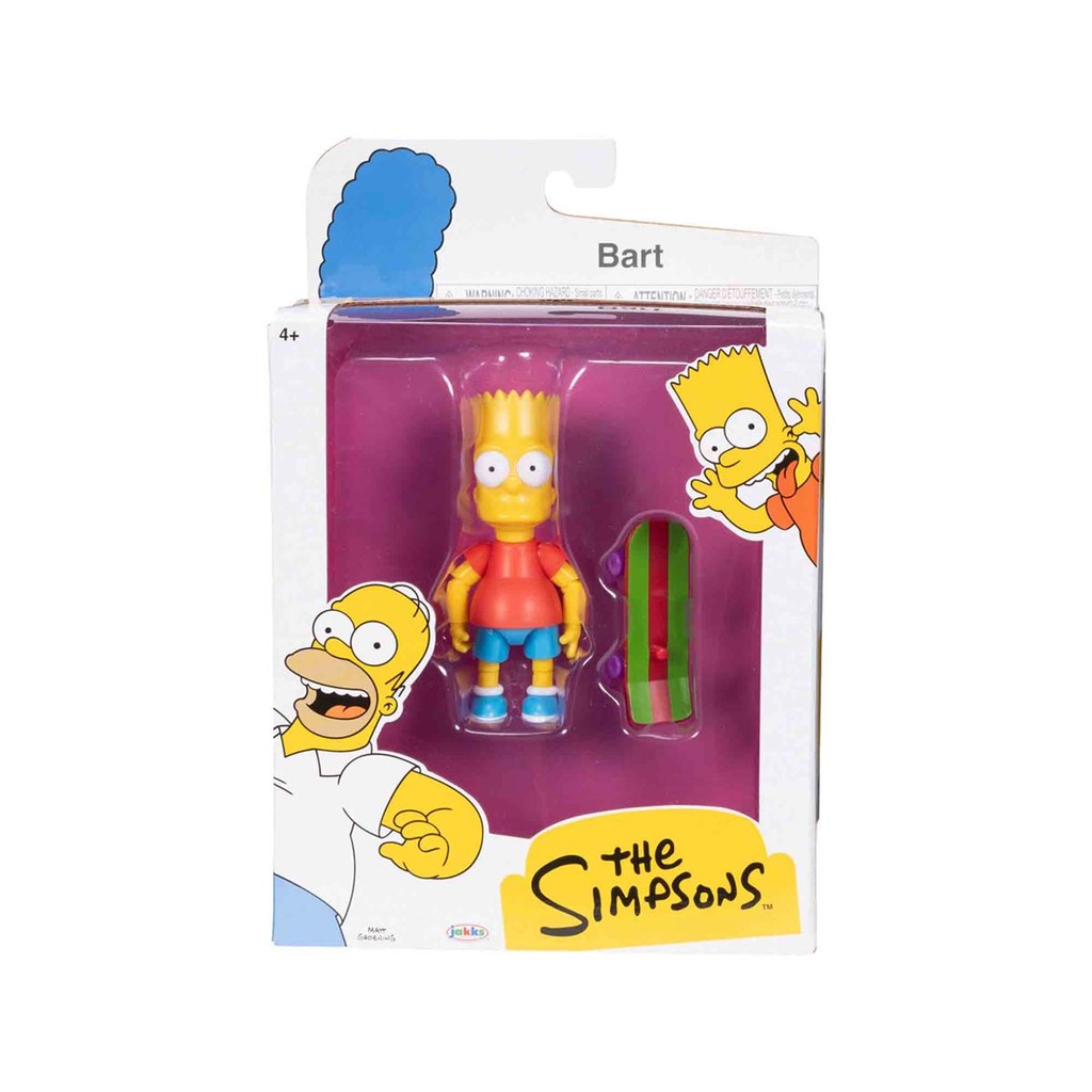 Boneco Bart de 9cm com Skate - Os Simpsons em Oferta na Shopee