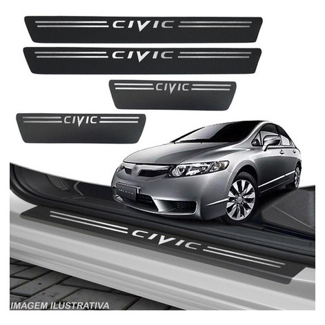 Soleira Protetor Porta New Civic 2007 2008 2009 2010 2011