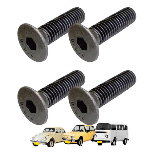 Parafuso 8x30 (kit c/4) Dobradica Porta Fusca Brasilia Kombi em Oferta na Shopee