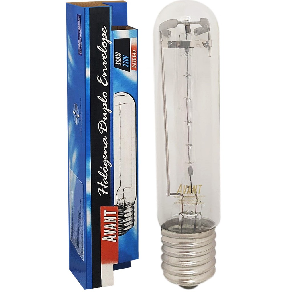 Lâmpada Halógena Duplo Envelope 300w 220v E40 Quente