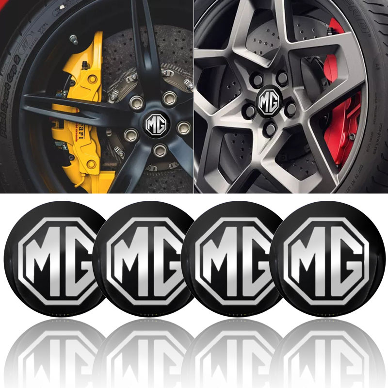 4 Pçs 56mm Centro Da Roda Do Carro Hub Tampa Emblema Decalque Adesivo Para MG Morris Garagens 3 5 6 7 42 350 550 GS GT H