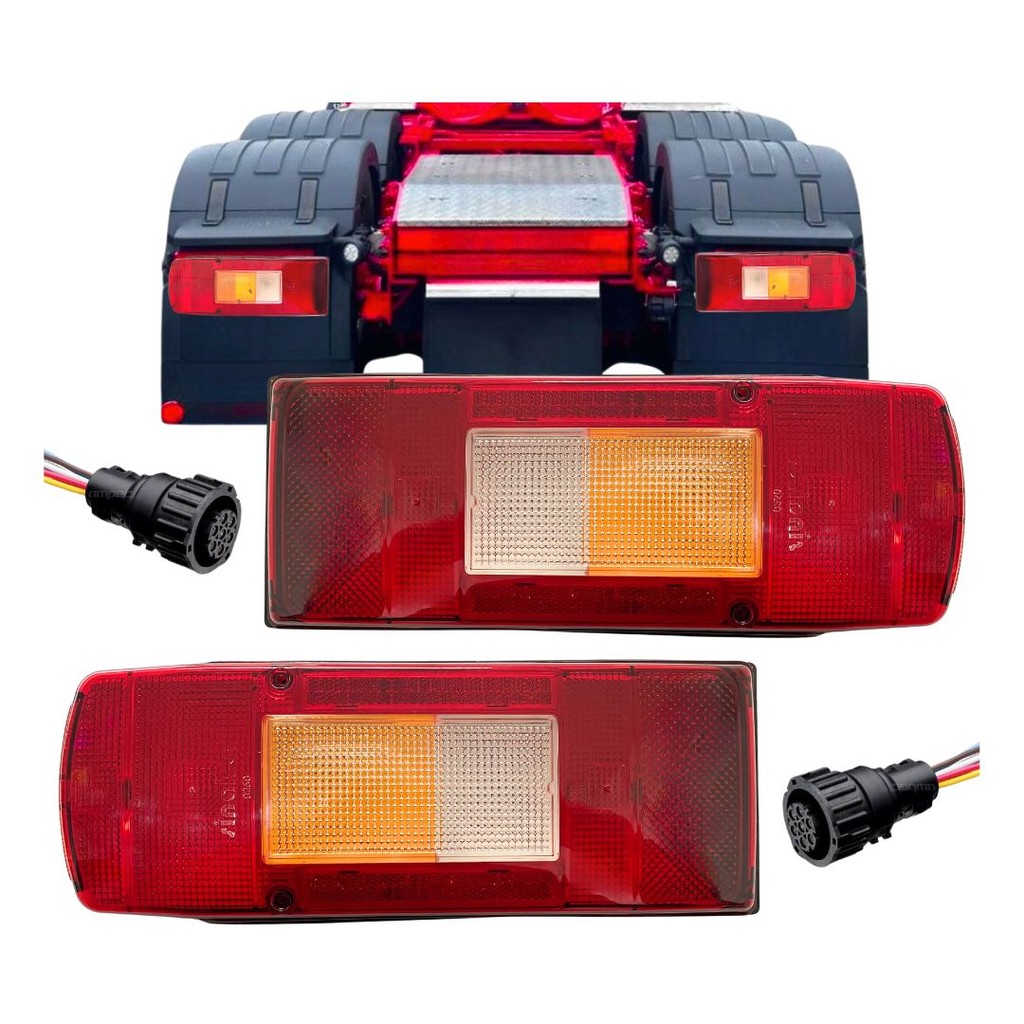 Kit Lanterna Traseira Para Volvo FH FM NH 2004 a 2018 Com Chicotes SinalSul 20507623 em Oferta na Shopee